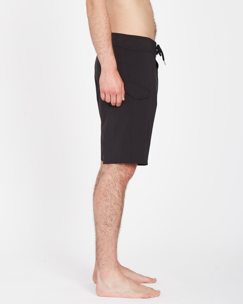 Lido Solid Mod 20" Boardshort - BLACK