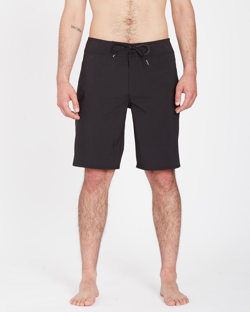 Lido Solid Mod 20" Boardshort - BLACK