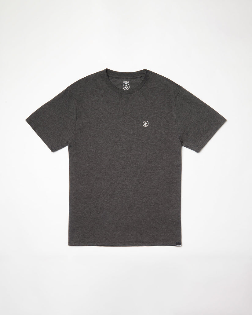 Circle Blanks T-shirt - HEATHER BLACK