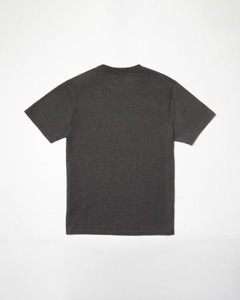 Circle Blanks T-shirt - HEATHER BLACK