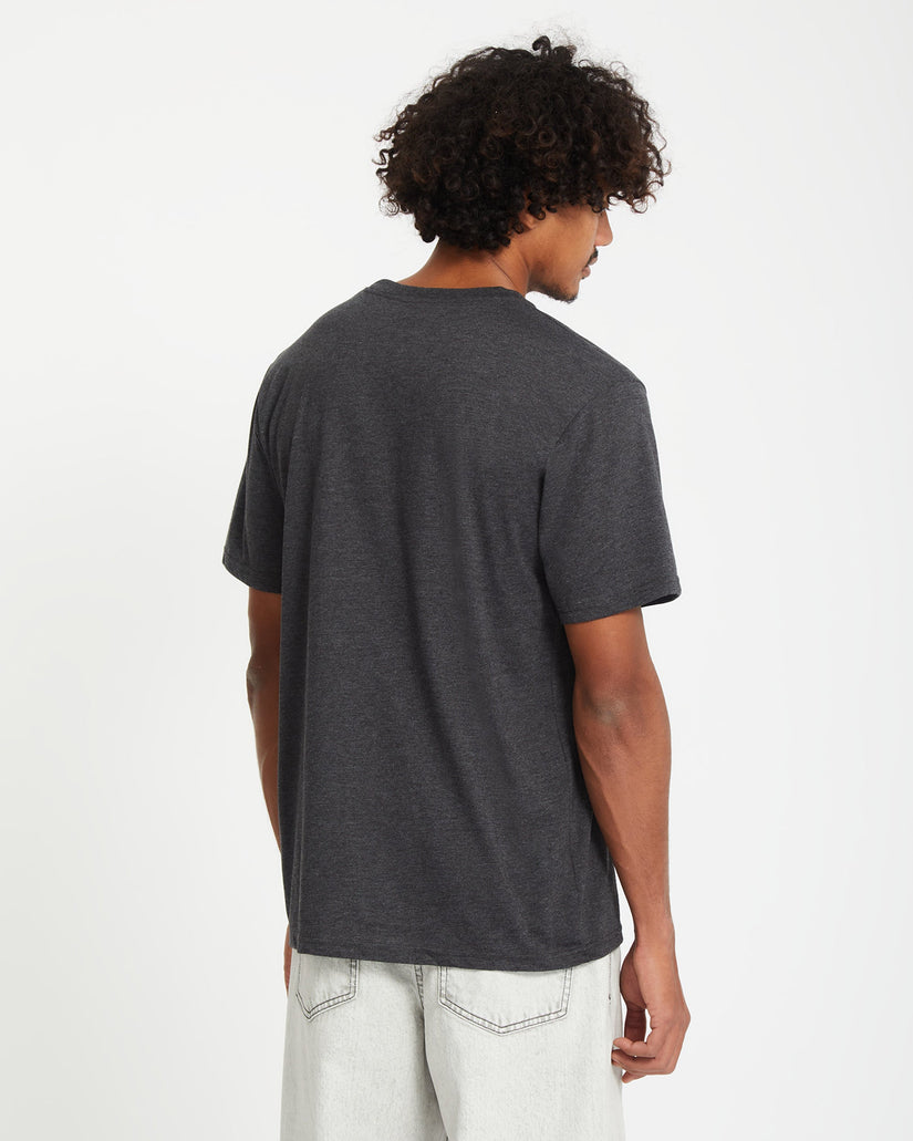 Circle Blanks T-shirt - HEATHER BLACK