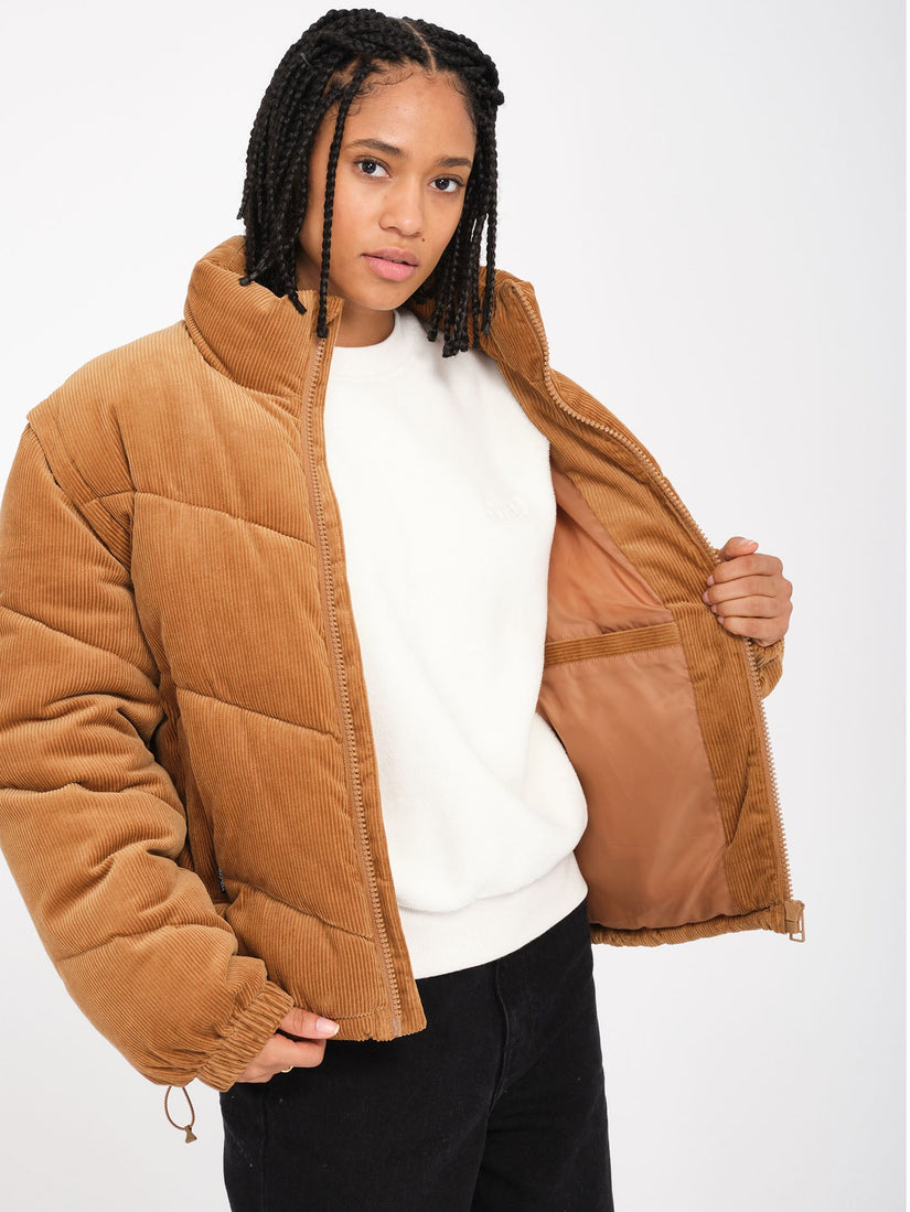 Cord'N Puff Jacket - Vintage Brown