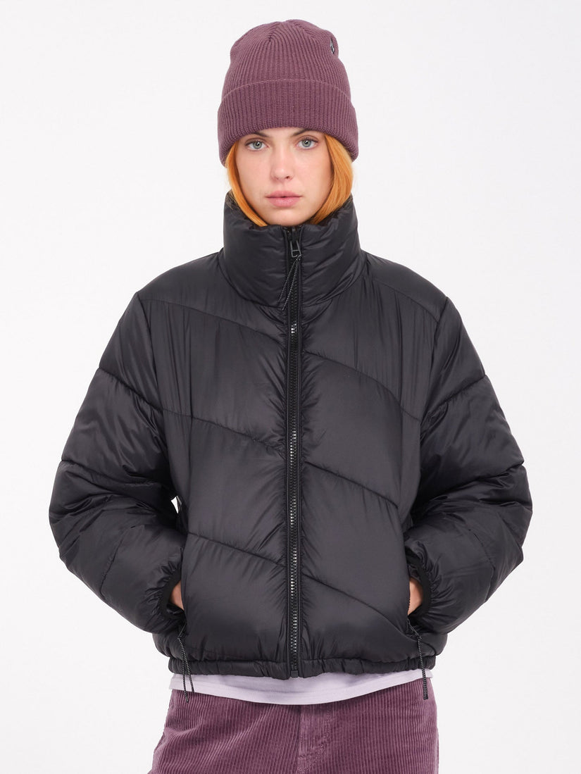 Stone Sense Puff Jacket (Reversible) - Black