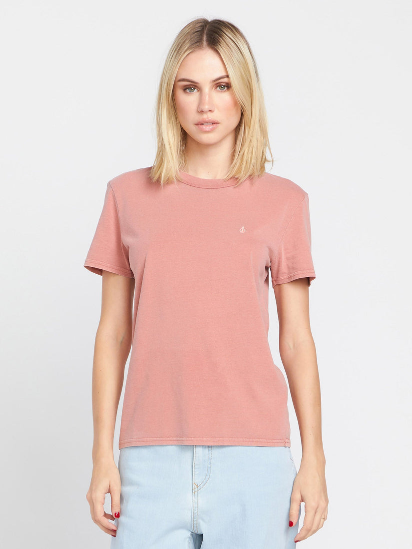 Solid Stone T-Shirt - Mauve Rose