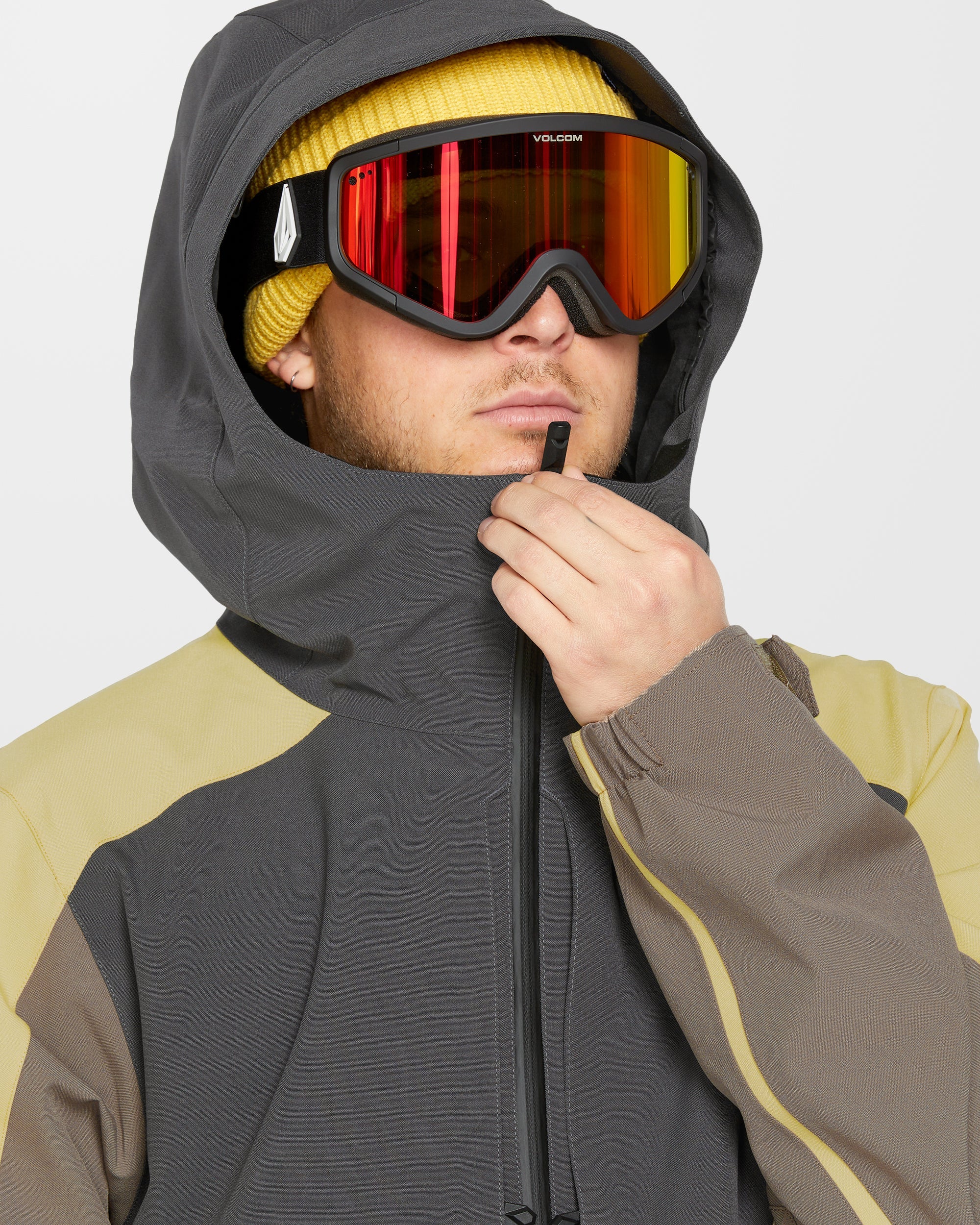 Volcom brighton pullover jacket caramel store