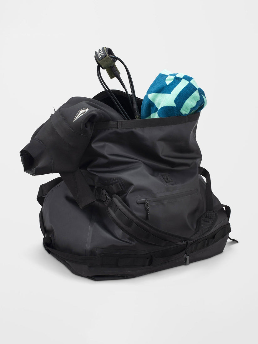 Frequency Roll-Top Duffel Bag - Black