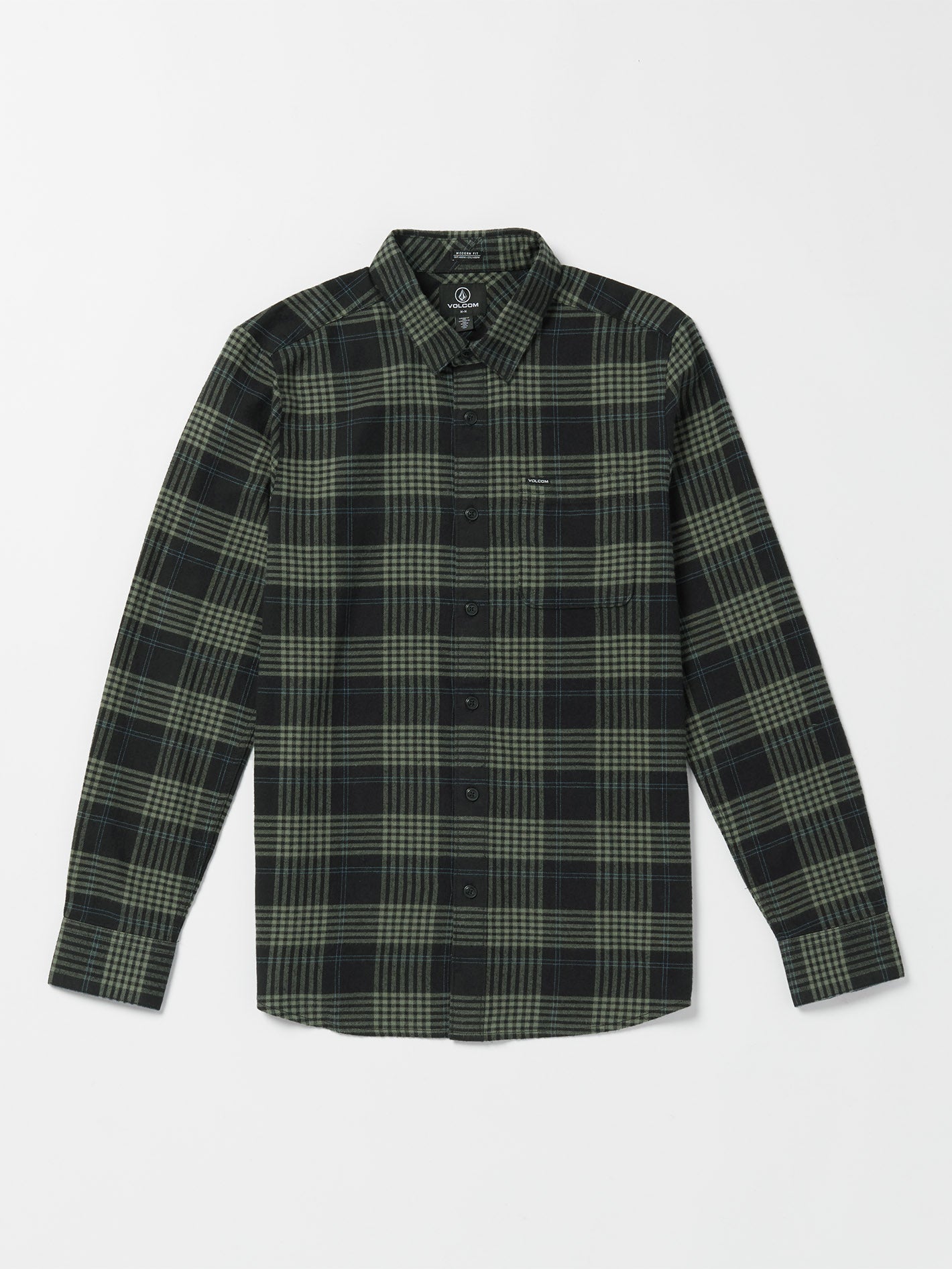 Caden Plaid Shirt BLACK Men Volcom UK Volcom United Kingdom