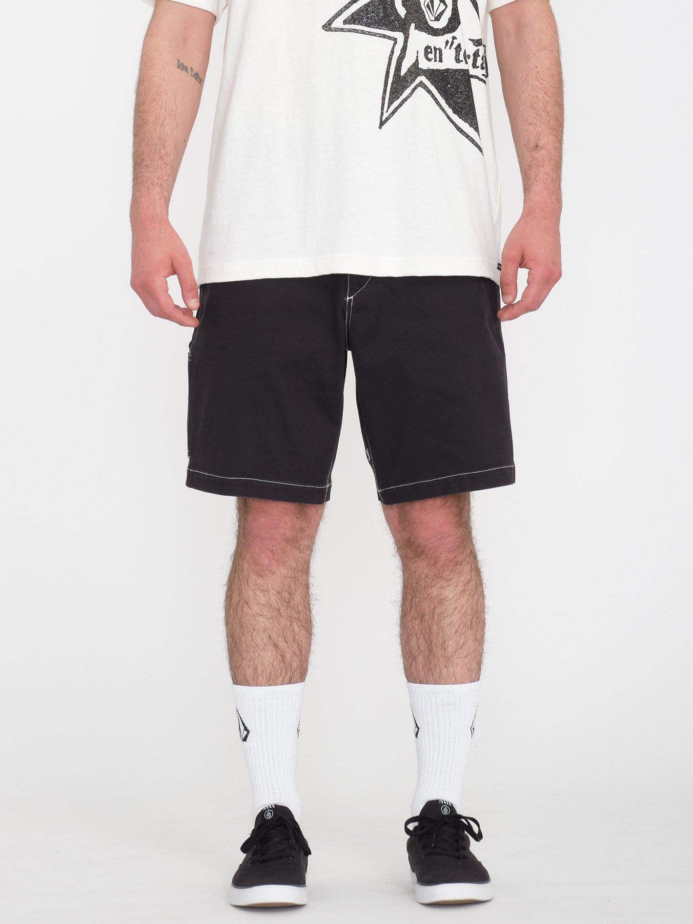 V Ent Hockey Dad 20 Short BLACK Men Volcom UK