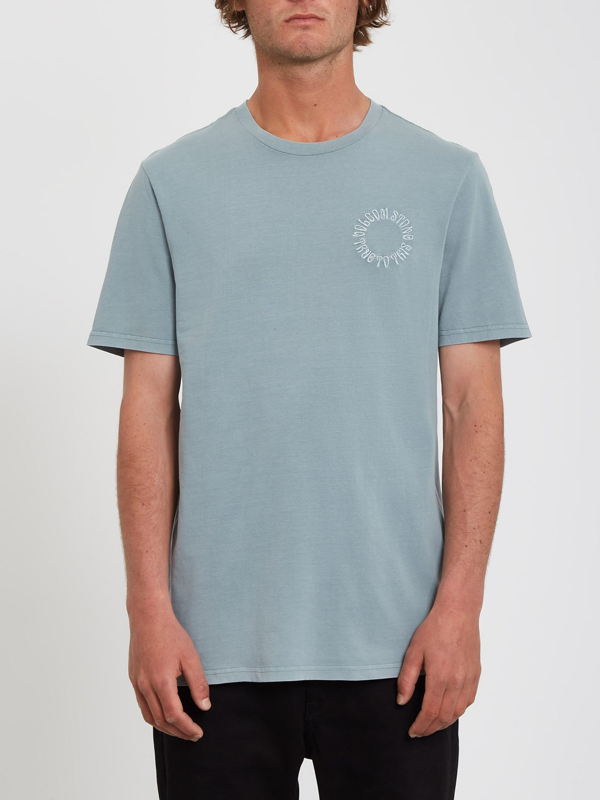 Circle Emb T-shirt - STORMY SEA – Volcom United Kingdom