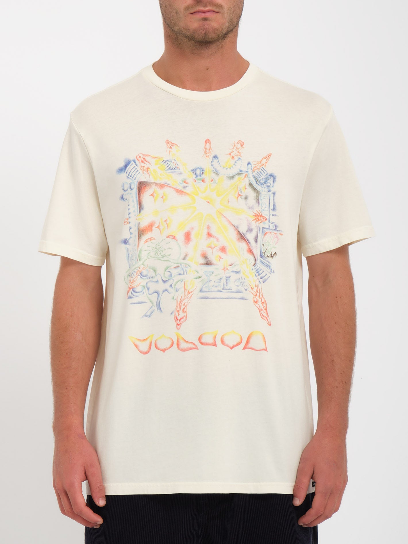 LV Front Printed Pastel Monogram T-Shirt