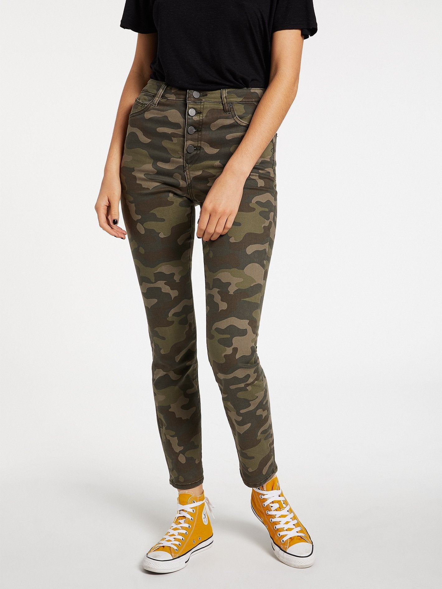 High rise hot sale camo jeans