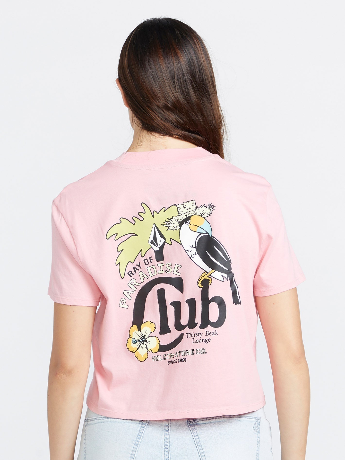 Pocket Dial T-shirt - GUAVA