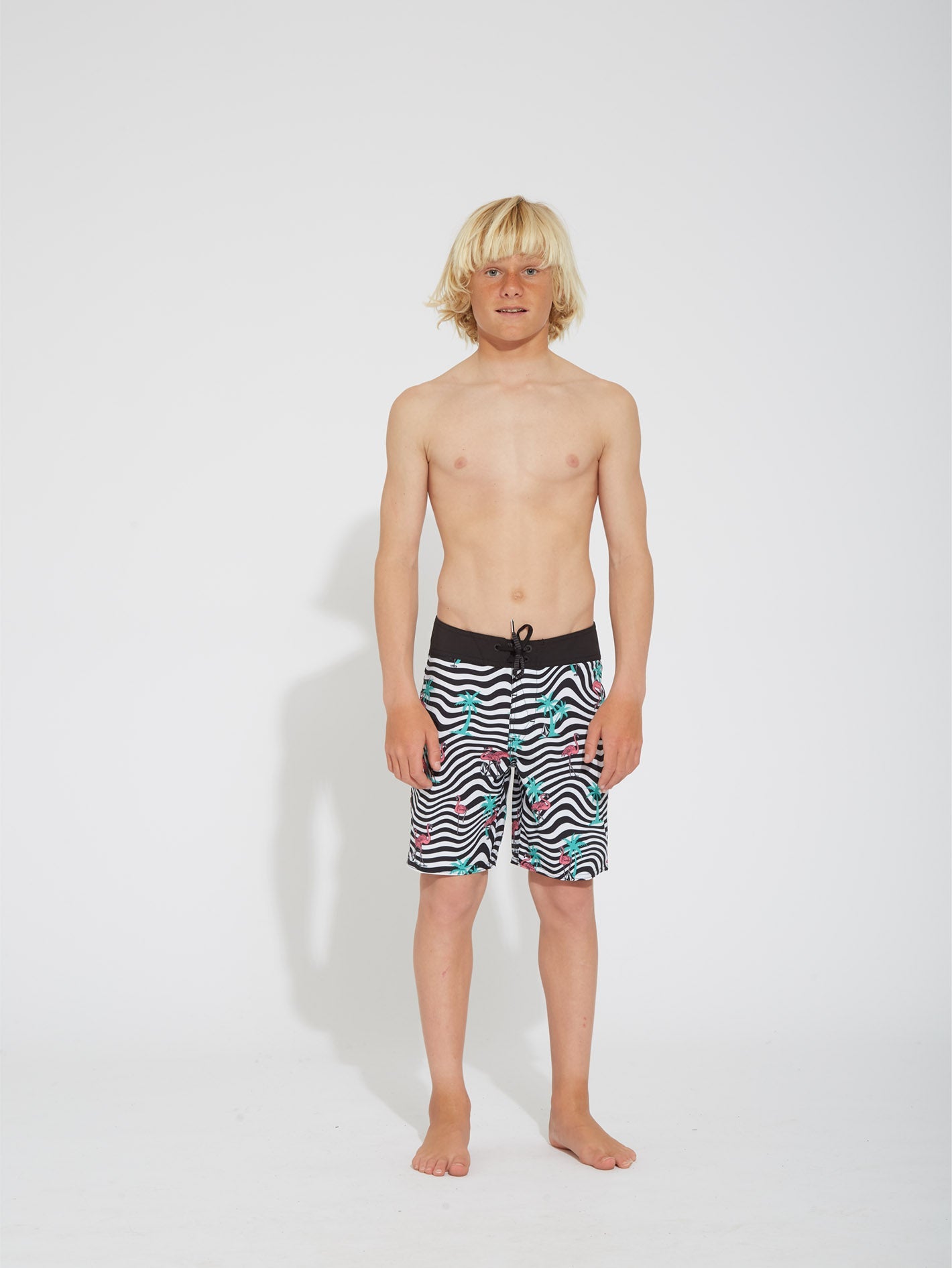 Flamingbros Mod 16" Boardshort - WHITE - (KIDS)