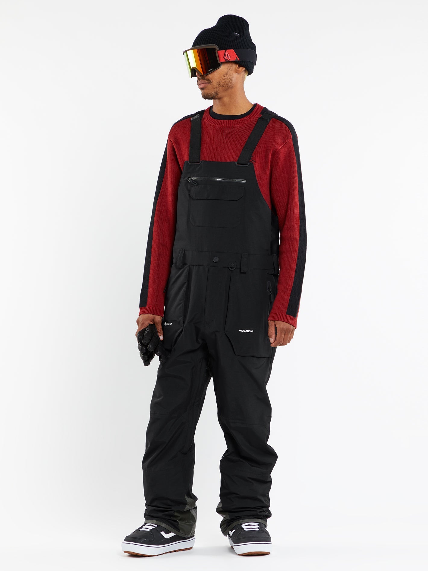 Rain Gore Tex Bib Overall BLACK Men Volcom UK Volcom United Kingdom