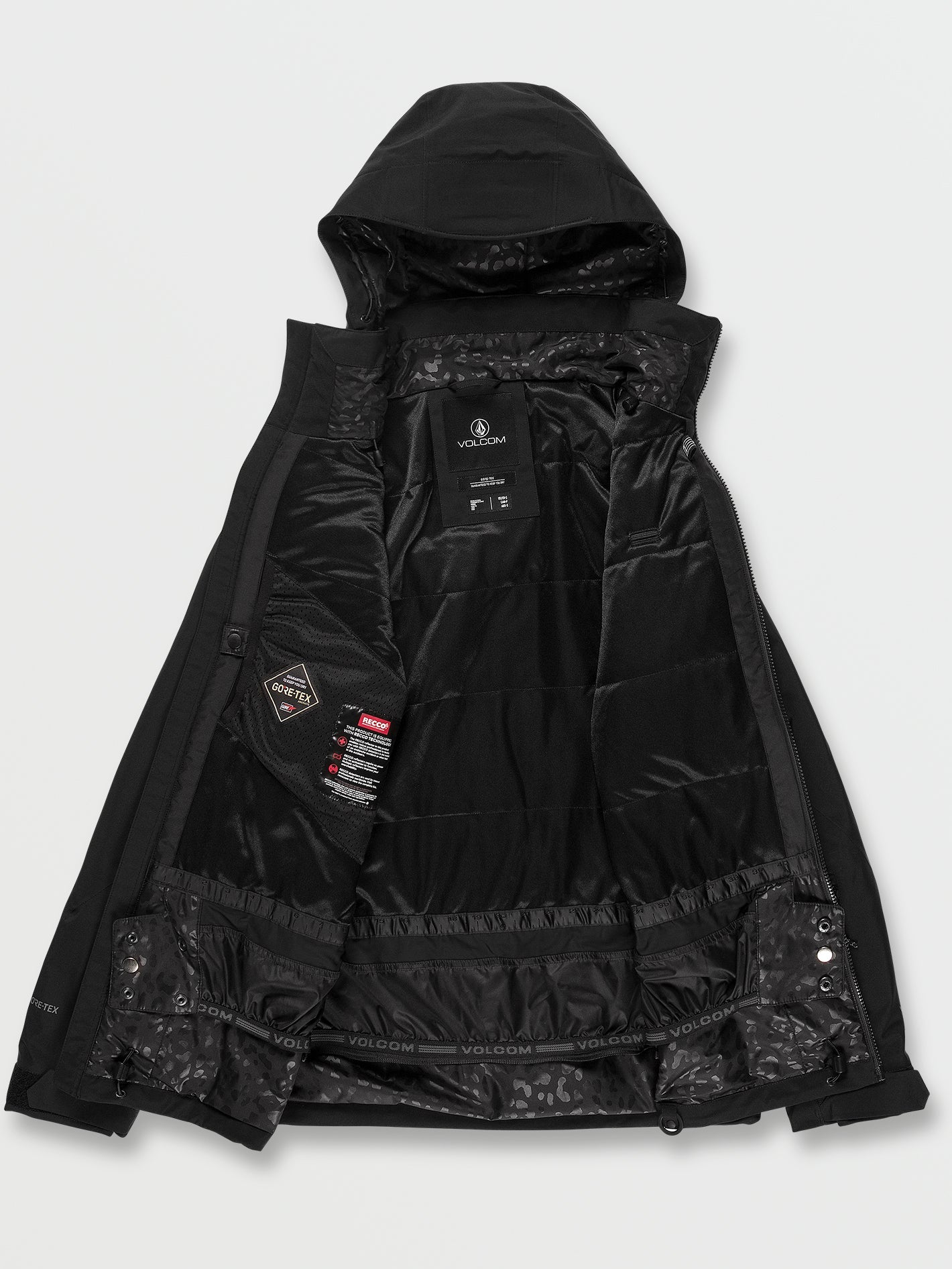 Fern Insulated Gore Tex Pullover Jacket Black