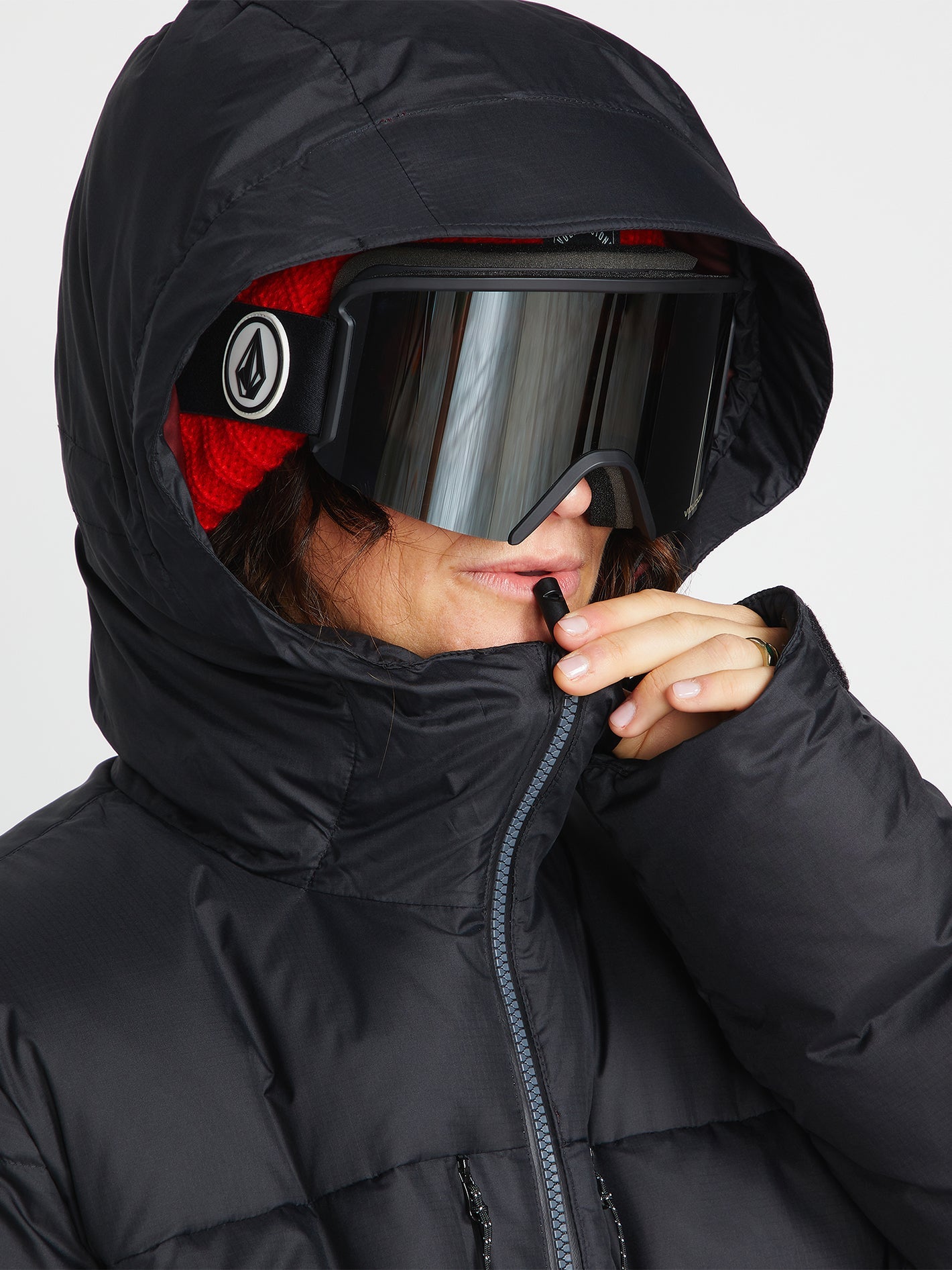 Lifted Down Jacket Black Unisex Volcom United Kingdom