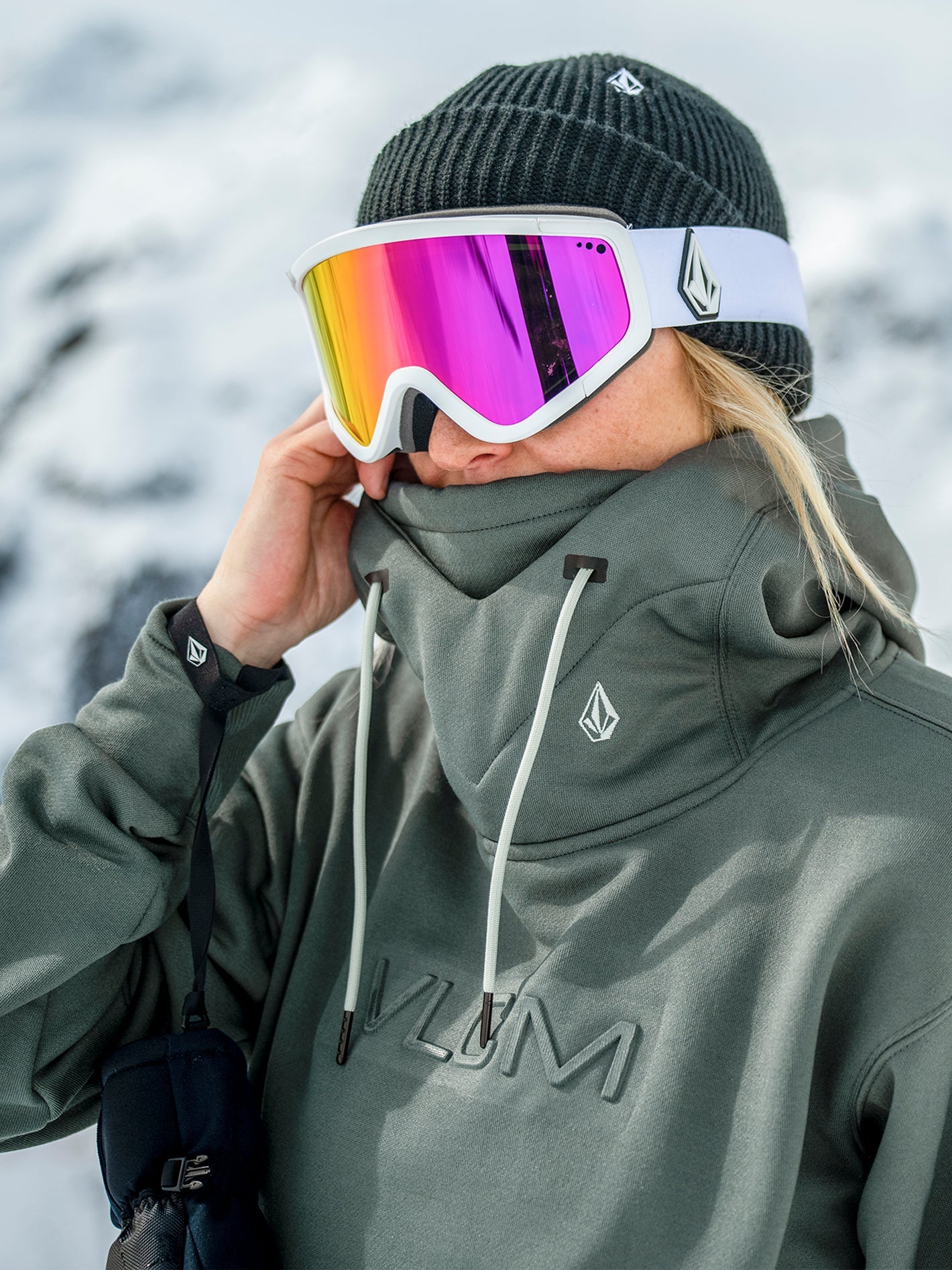 Riding Hydro Hoodie EUCALYPTUS Women Volcom UK
