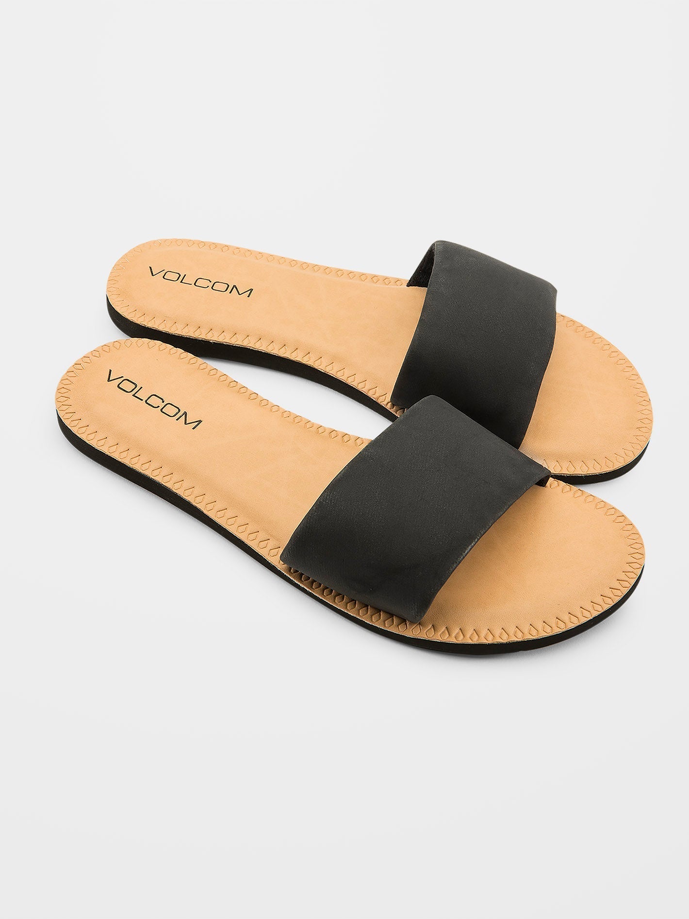 Simple Slide Sandals BLACK Women Volcom UK Volcom United Kingdom